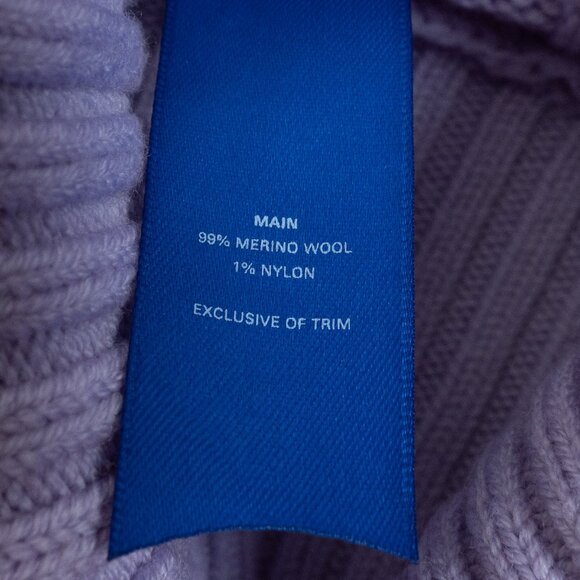 Kit and Ace Merino Cableknit Turtleneck Sweater Liliac Purple - Picture 6 of 13